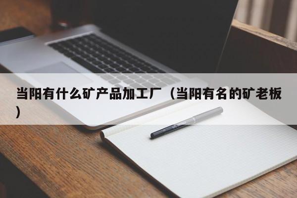 当阳有什么矿产品加工厂（当阳有名的矿老板）