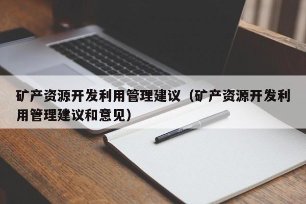 矿产资源开发利用管理建议（矿产资源开发利用管理建议和意见）